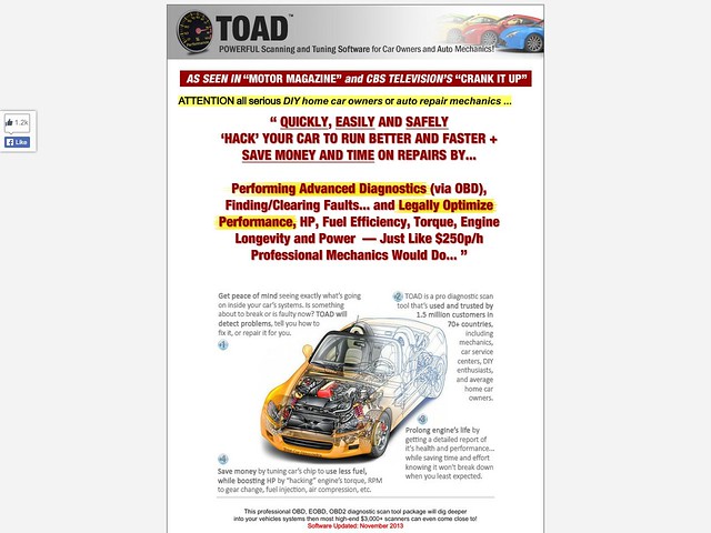 total car diagnostics toad